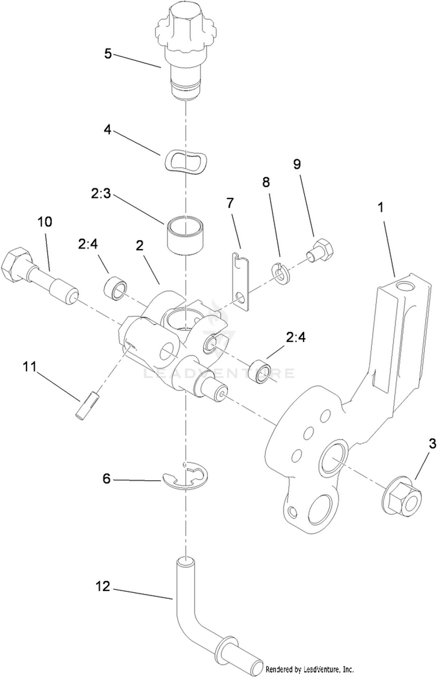 Right Hand Groomer Arm Assembly
