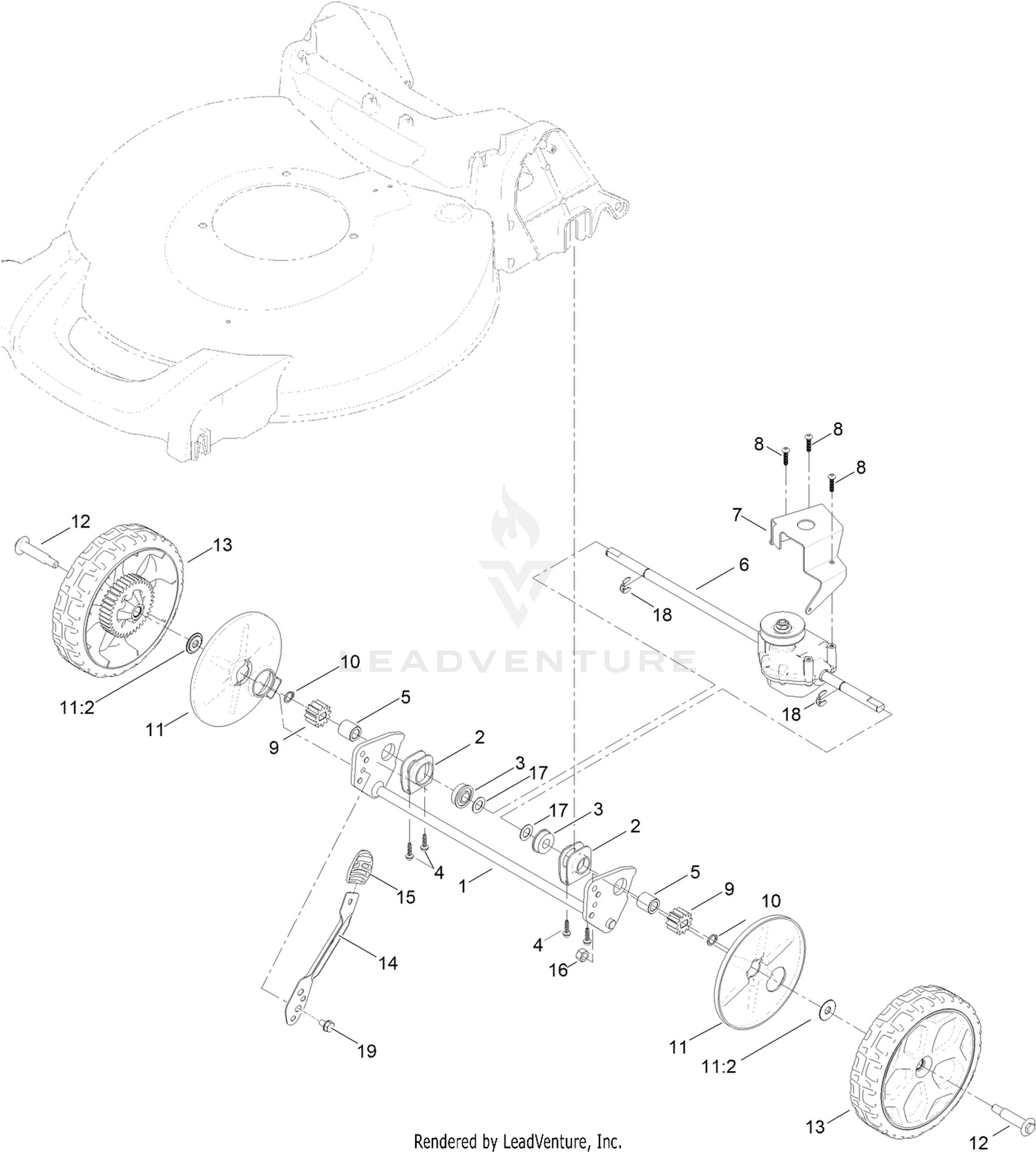 REAR WHEEL ASSEMBLY