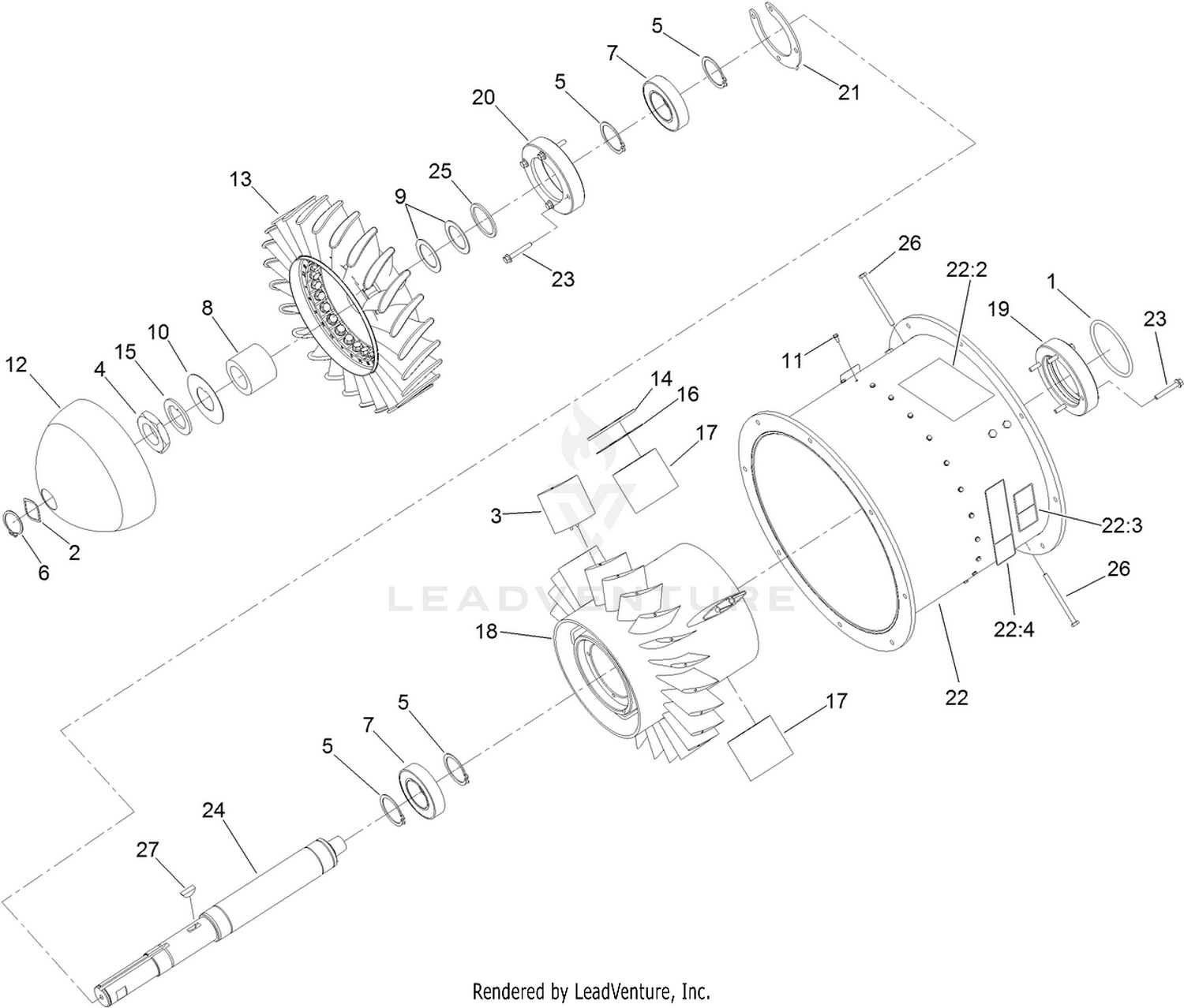 Turbine Assembly No. 127-6277