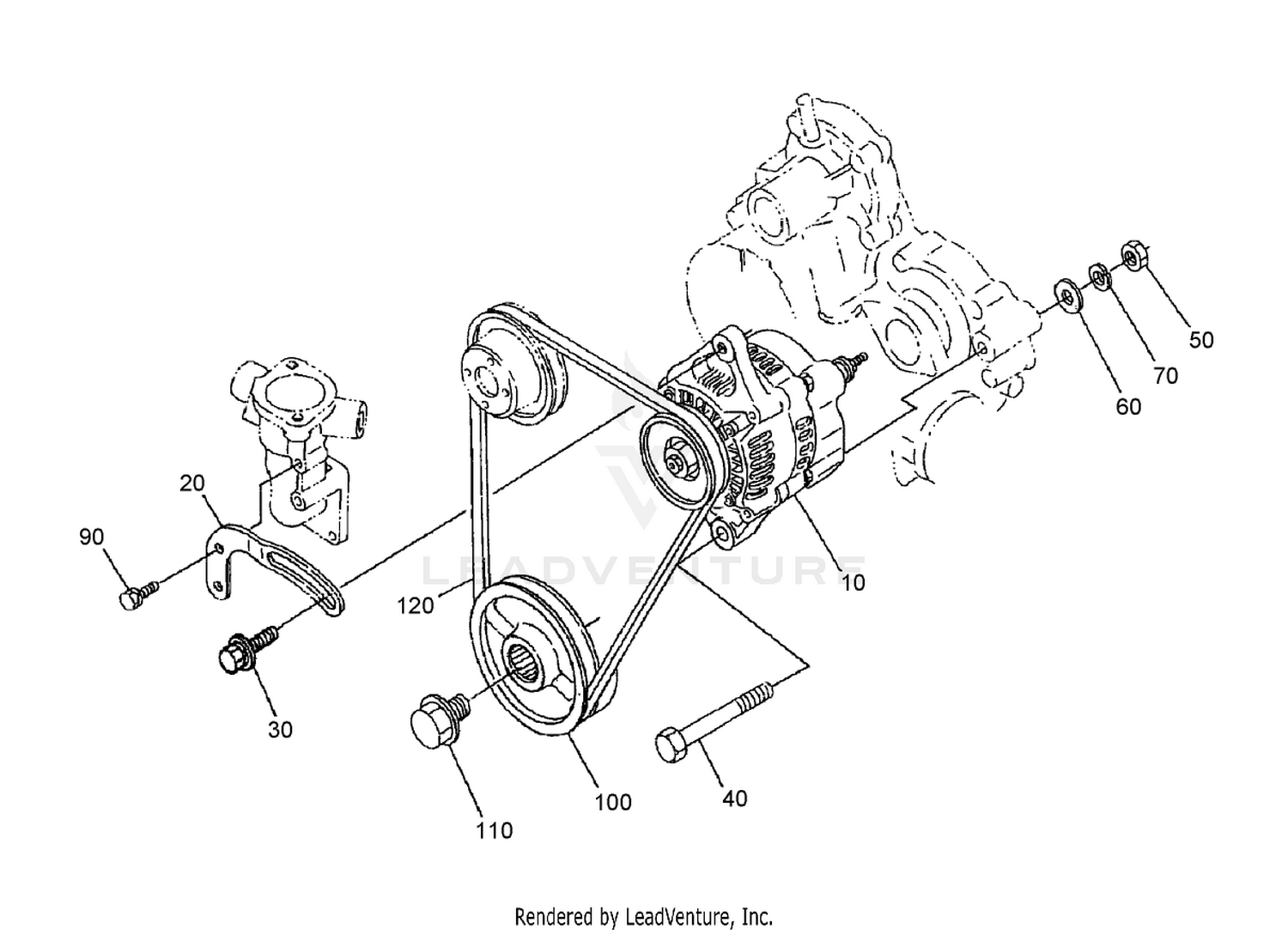Alternator and Pulley Assembly