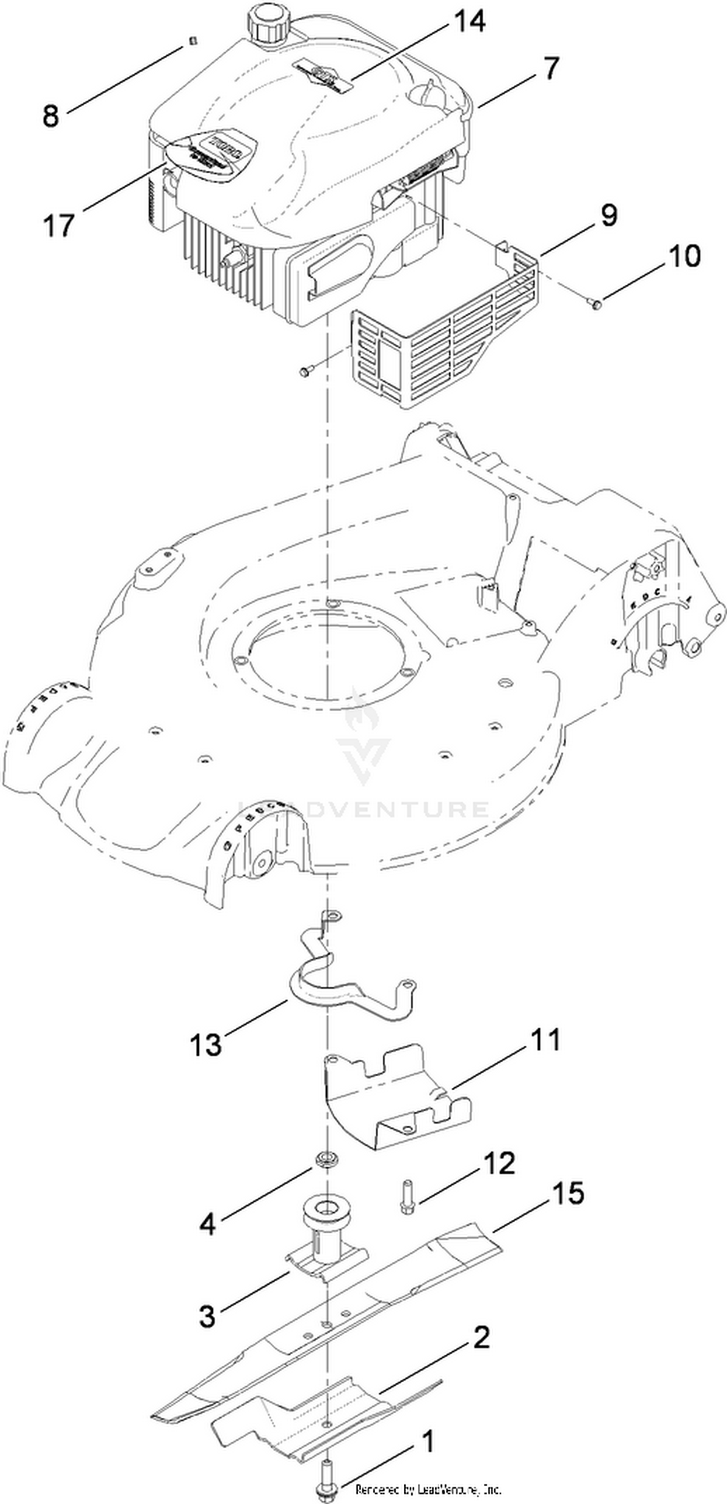 Engine and Blade Assembly