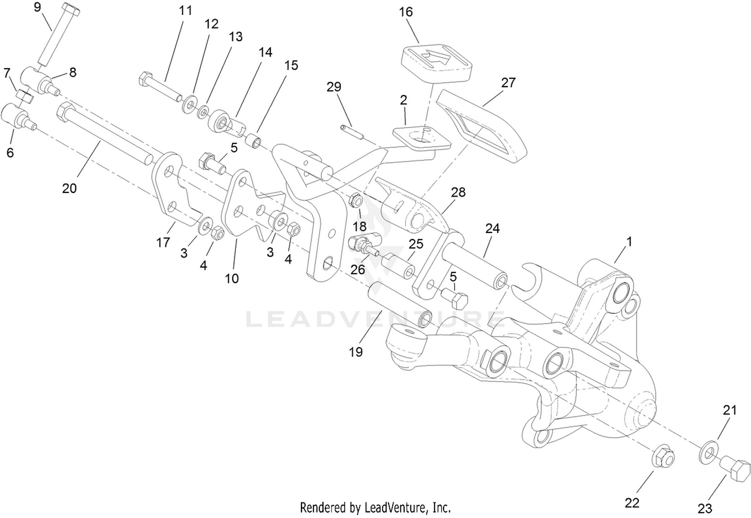Right Hand Support Platform Assembly