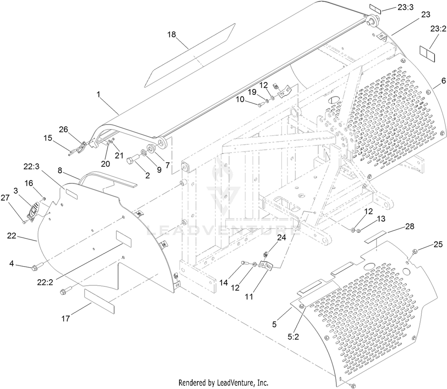 Screen and Hood Assembly
