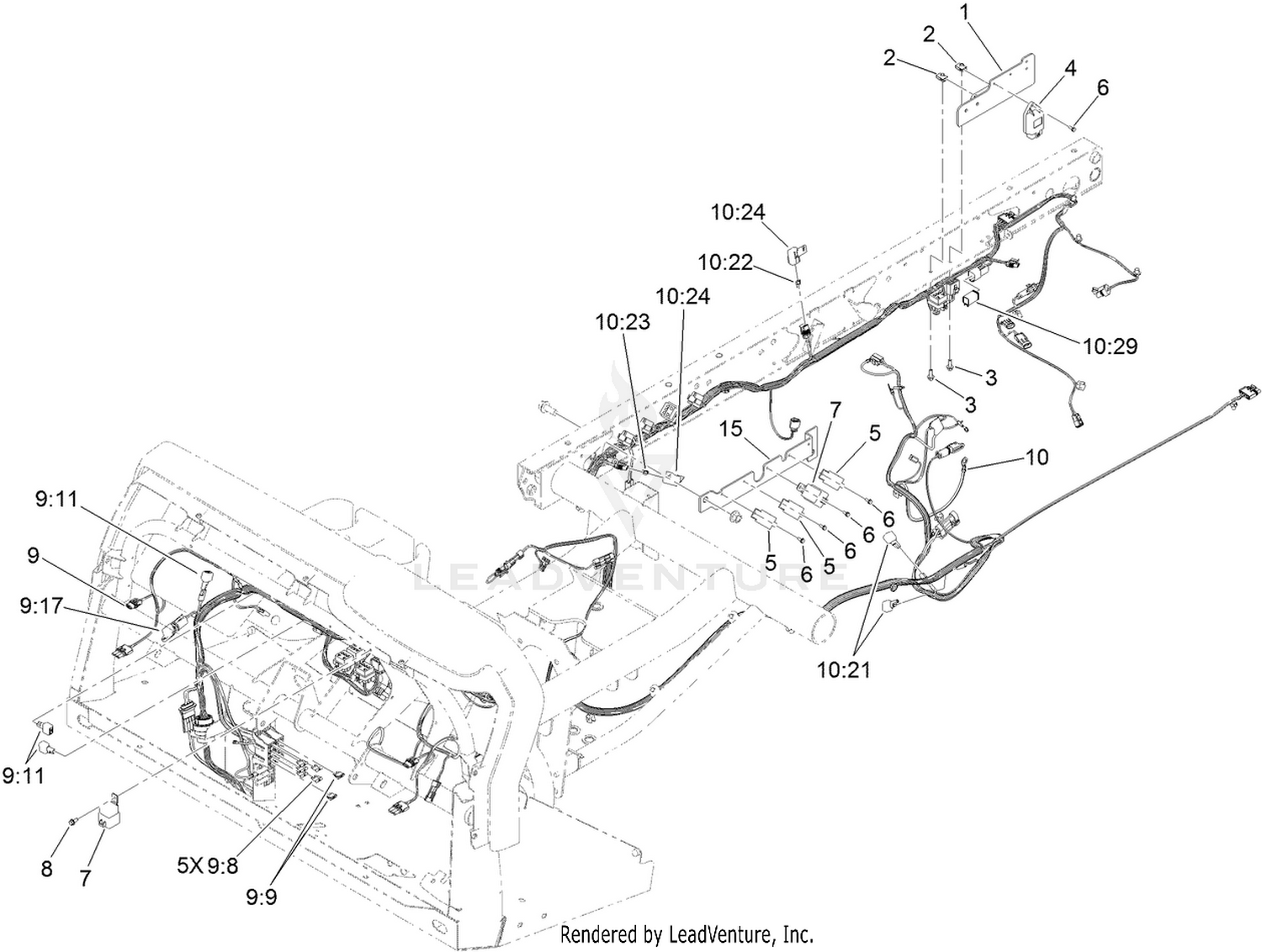 Front and Rear Wire Harness Assembly