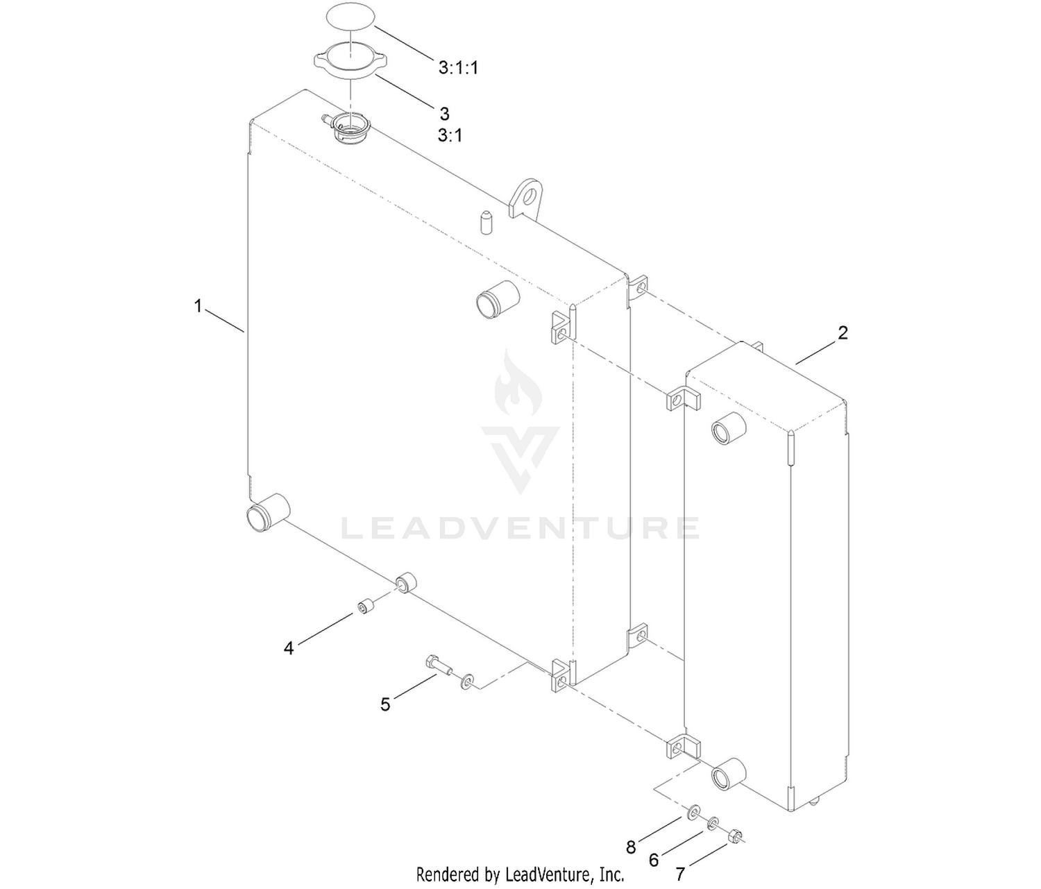 Radiator and Cooler Assembly