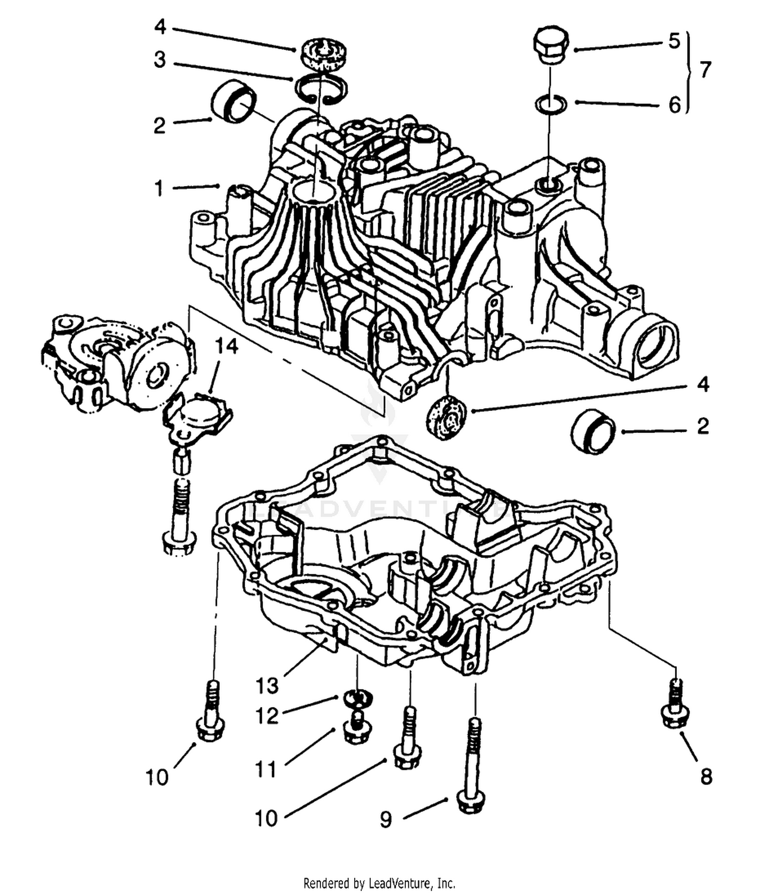 Transaxle Case Tuff Torq Transmission K61 (toro)