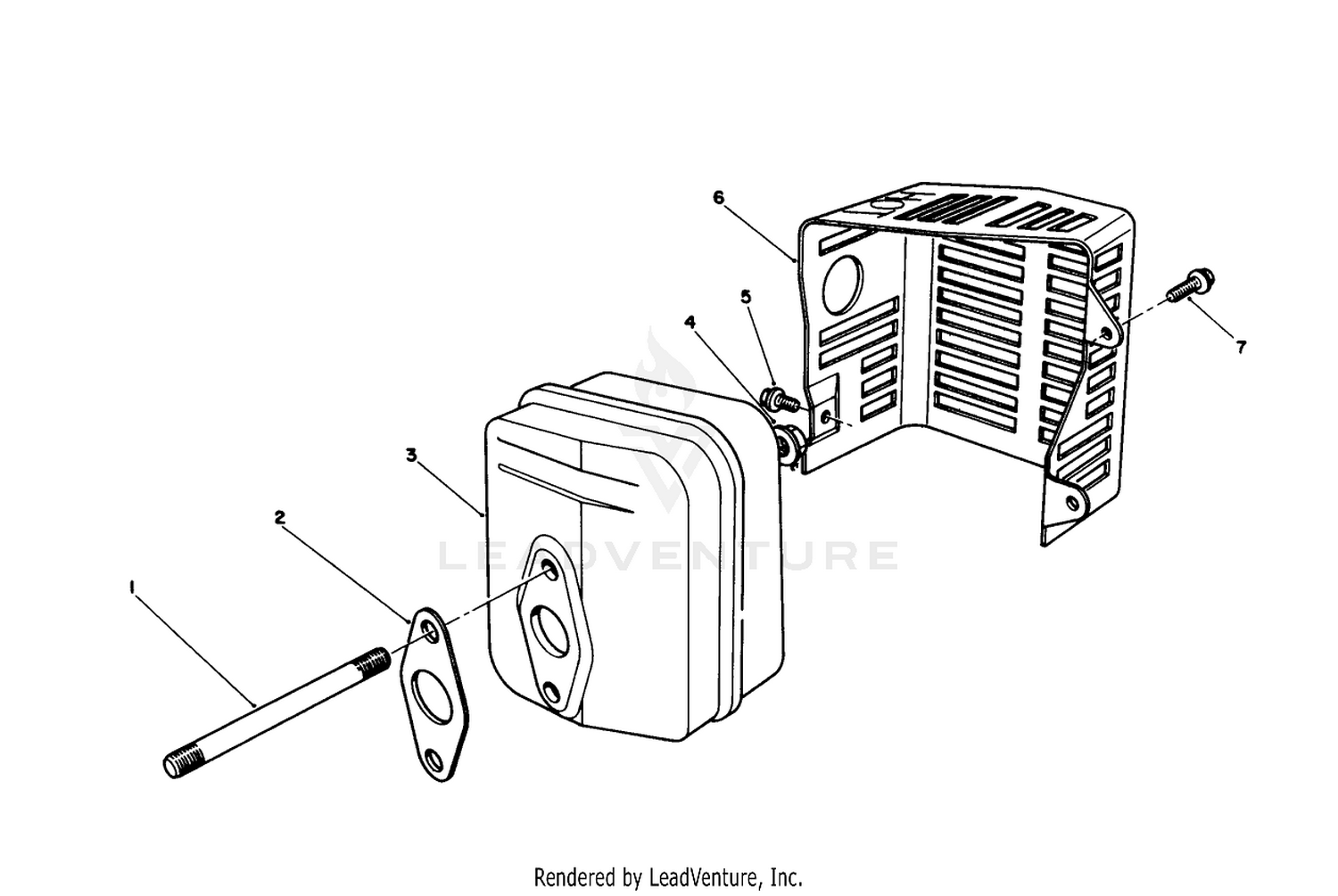 Muffler Assembly (engine Model No. Vmm1-2)