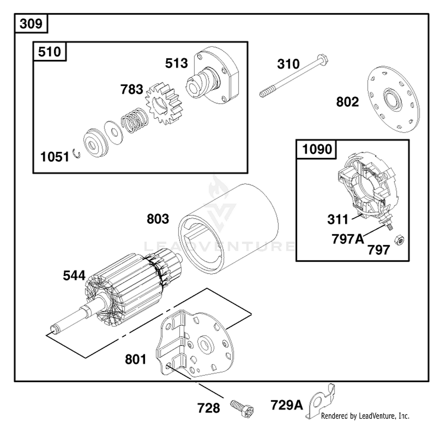 Engine Briggs  Stratton Model 28q777-0690-E1 8