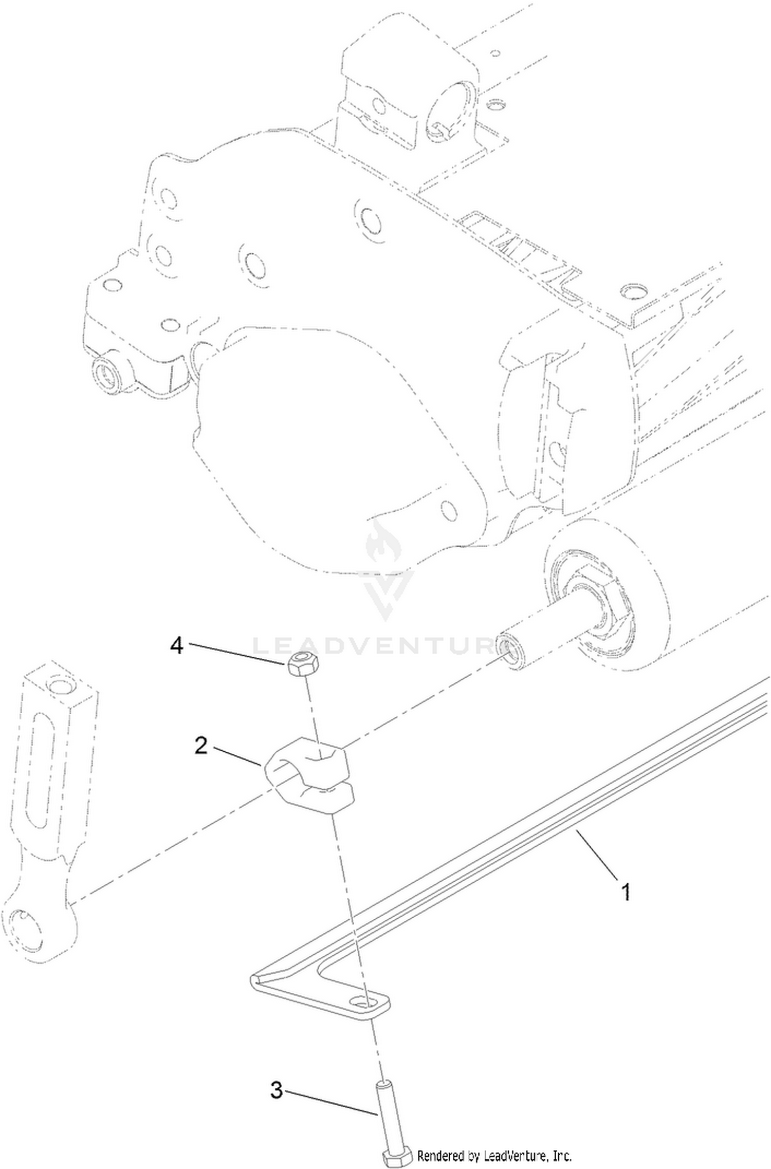 18 Inch Full Roller Scraper Assembly No. 120-9617
