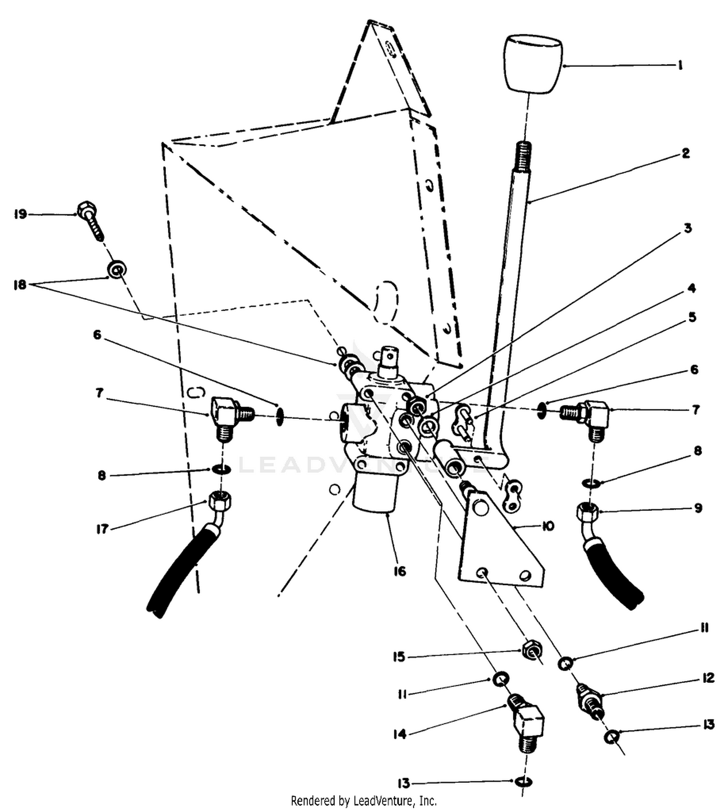 Cutting Unit Lift Valve Installation Assembly