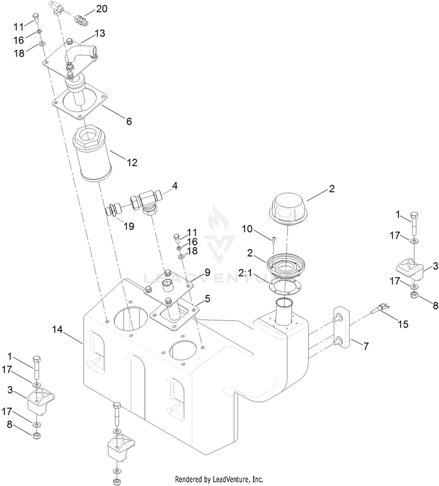 Hydraulic Oil Tank Assembly