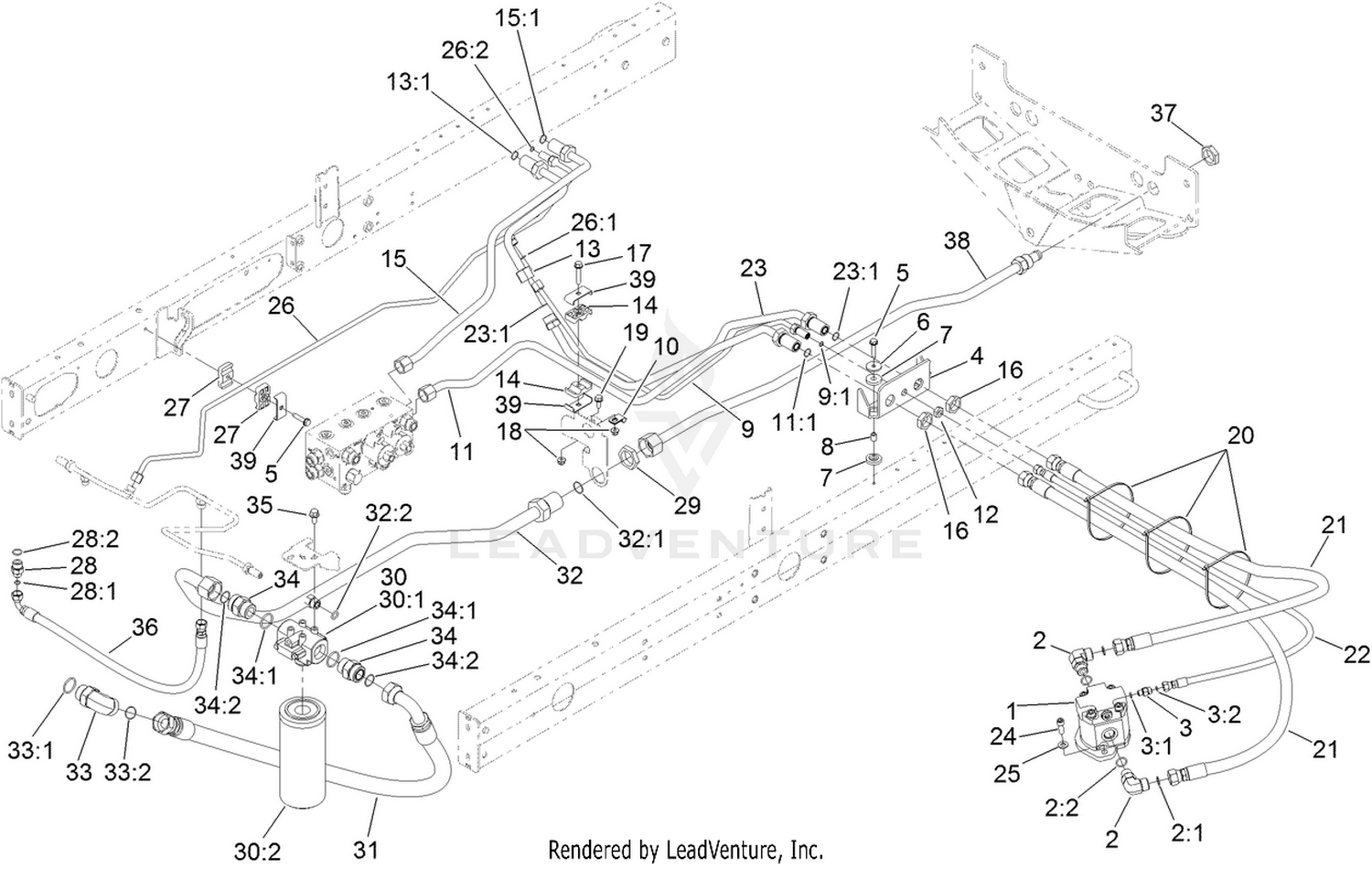 Rear Deck Hydraulic Assembly