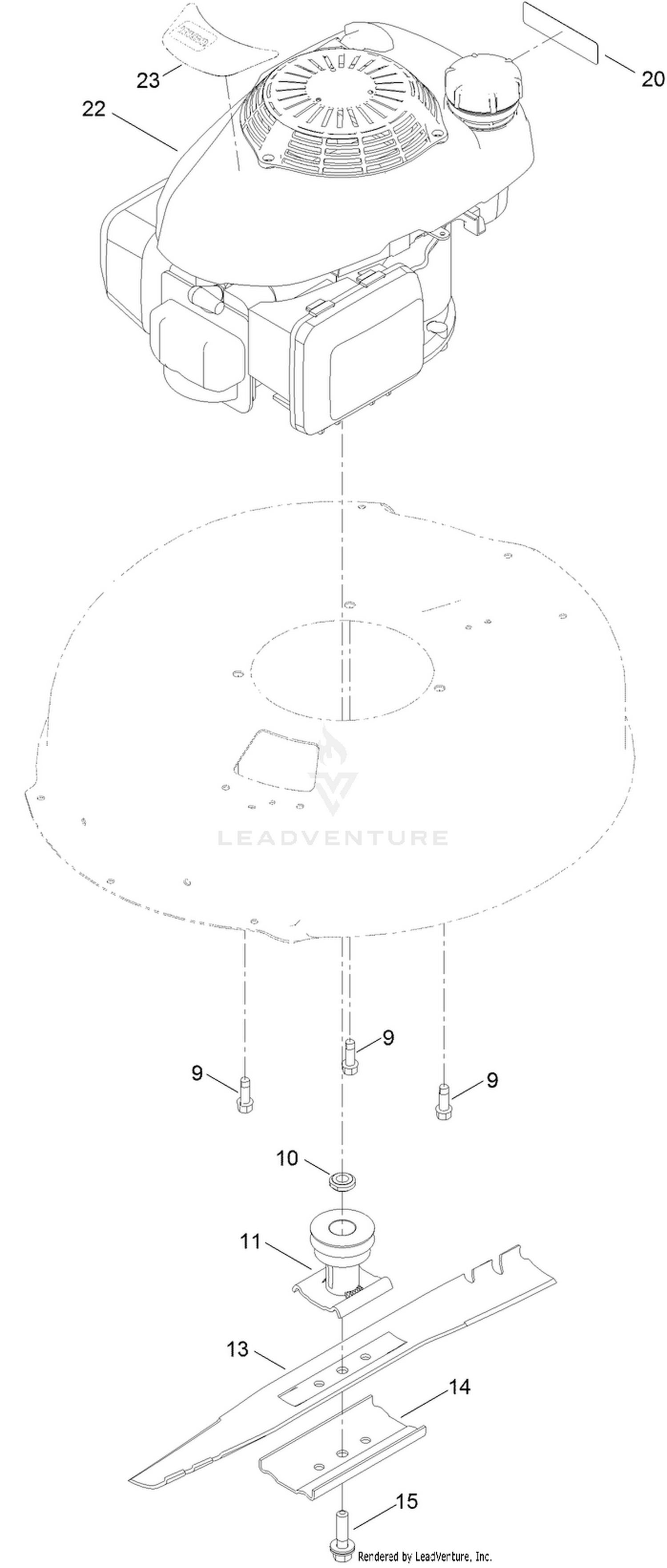 Engine and Blade Assembly