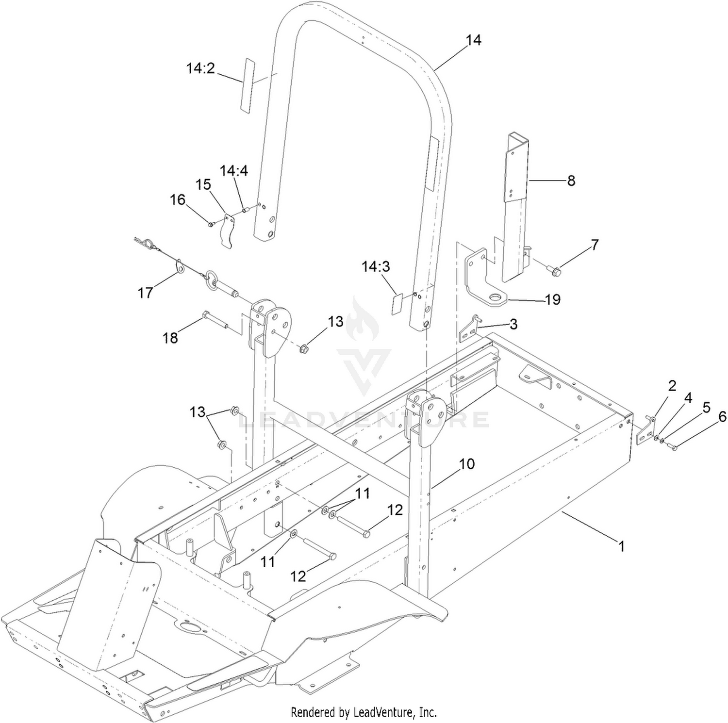 Frame and Roll-Over Protection System Assembly