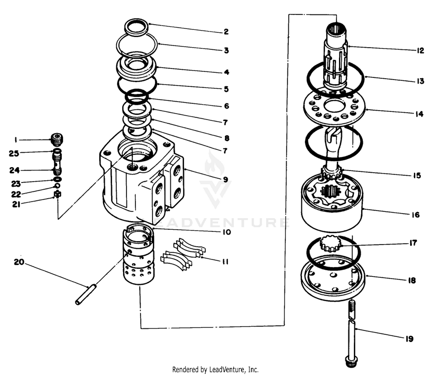 Power Steering Valve Assembly No. 69-1850