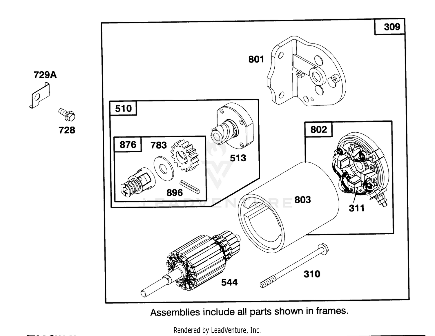 Engine Briggs  Stratton Model 28m707-0122-01 7
