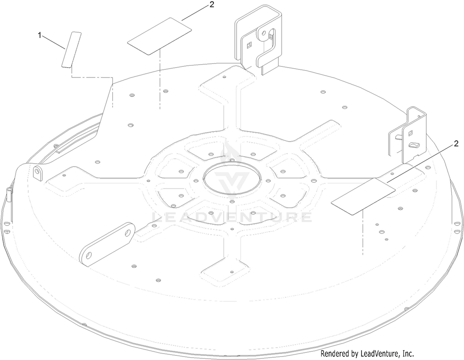 32 Inch Deck Decal Assembly No. 131-3602