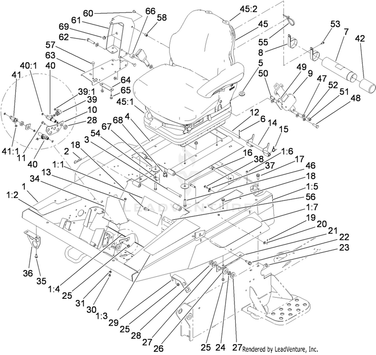 Platform and Seat Base Assembly