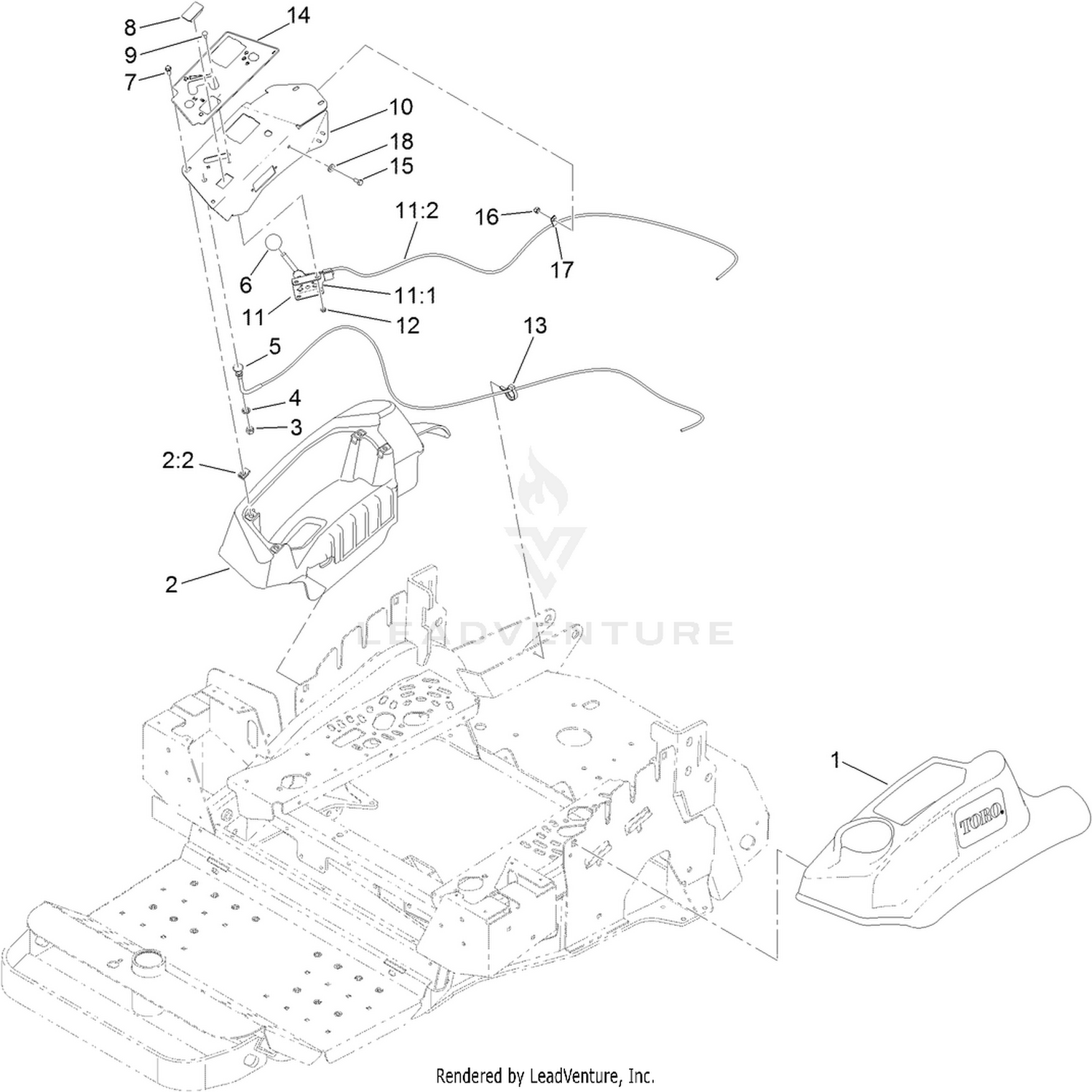 Engine Controls and Console Assembly