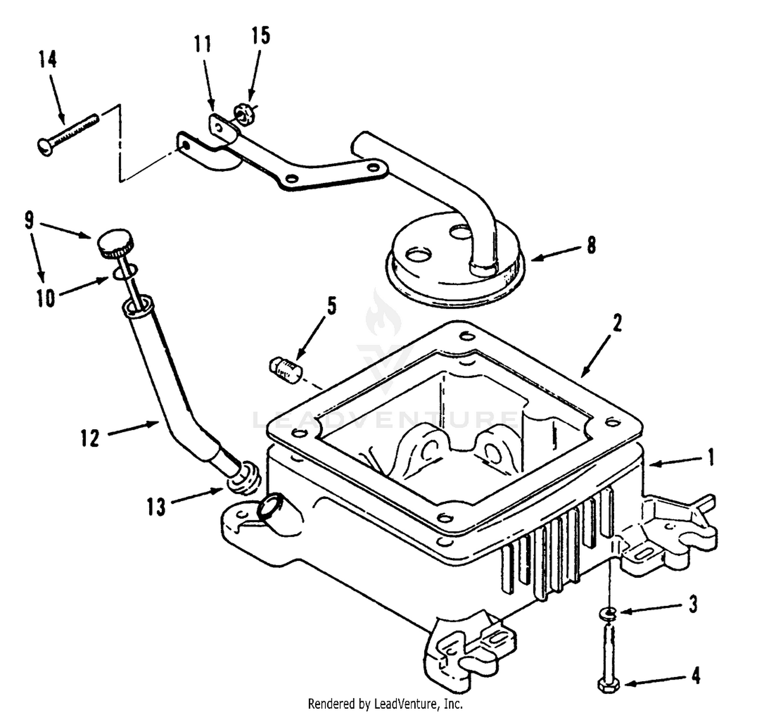 Oil Base And Fill Tube And Bracket
