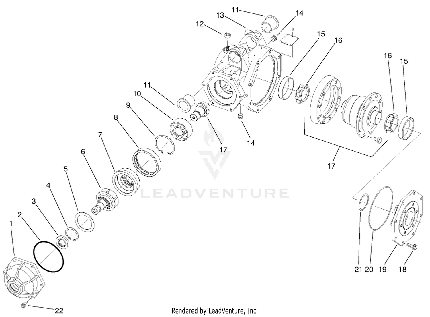 4wd Axle-Housing Assembly