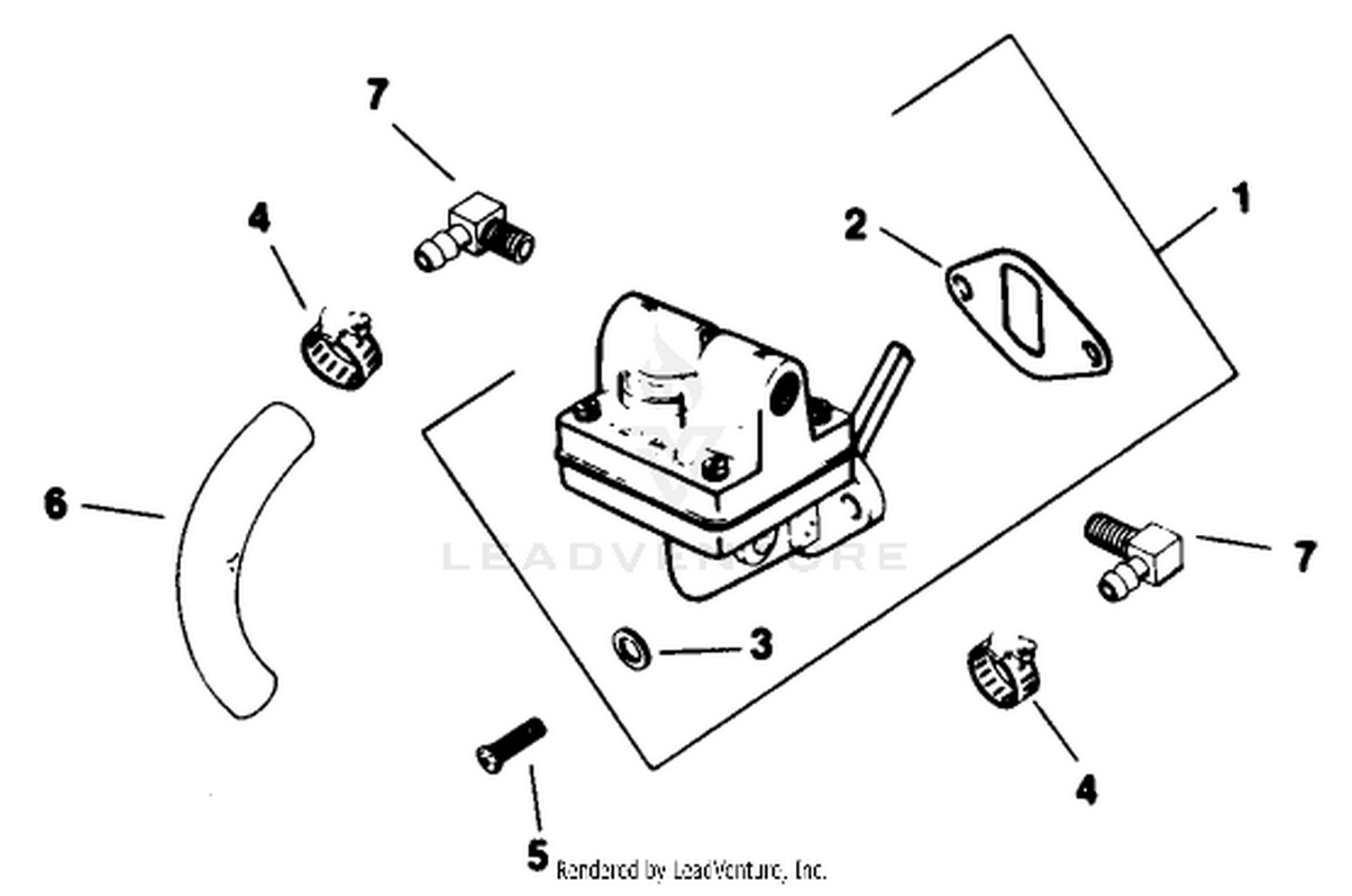 Fuel Pump-Engine Kohler Model No. M16 Spec. No. 711526 (cont.)
