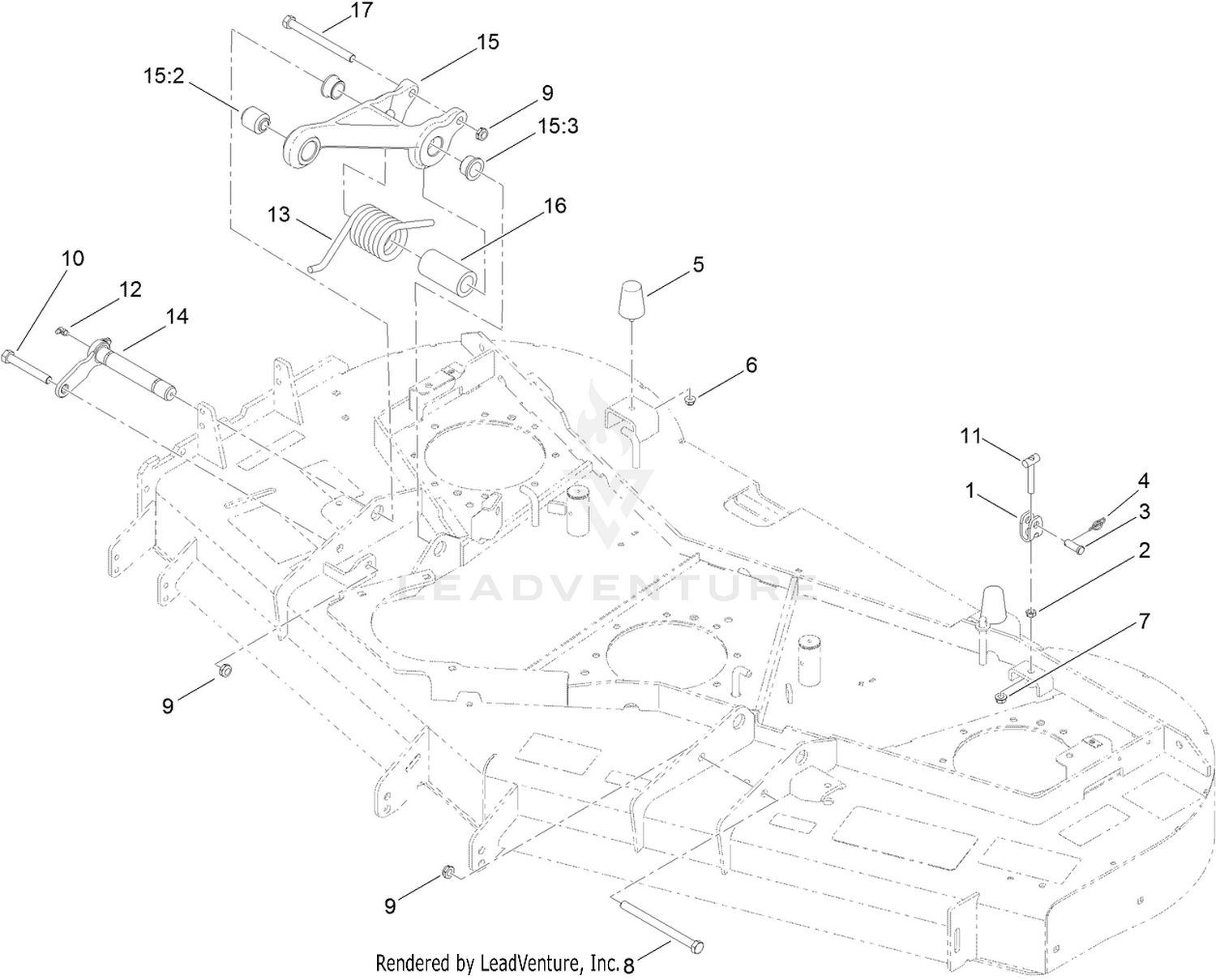 Adjustment Link and Bumper Assembly