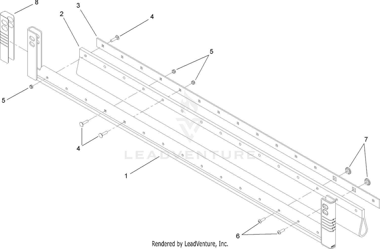 Striping Bar Assembly No. 112-9575