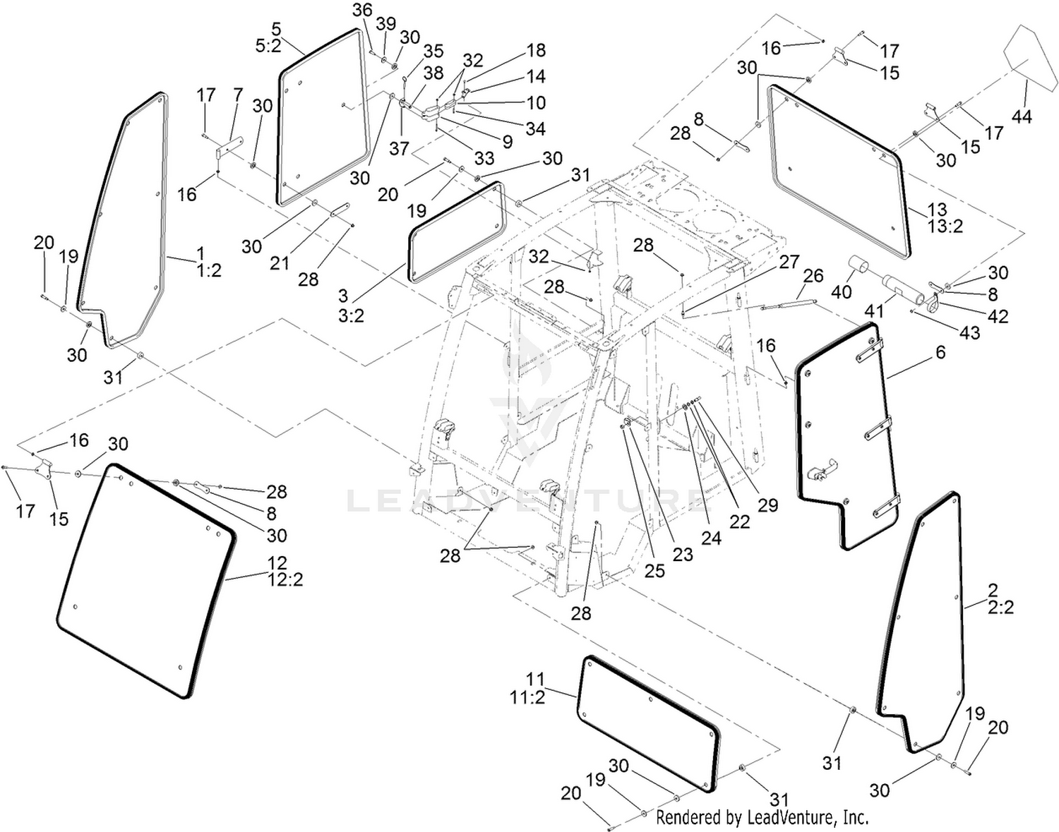 Window, Door and Striker Assembly