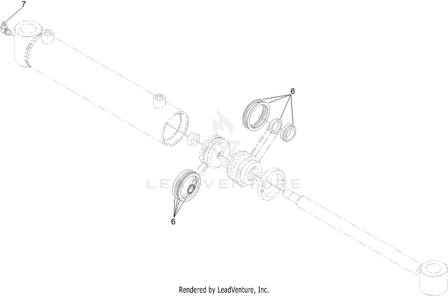 Hydraulic Cylinder Assembly No. 138-6956