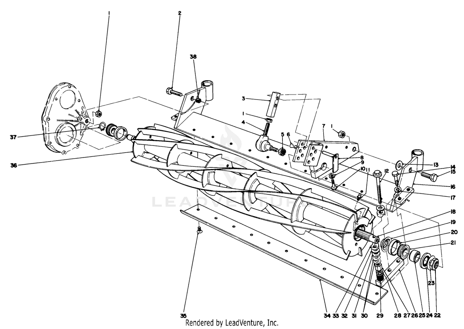 Reel And Bed Bar Assembly