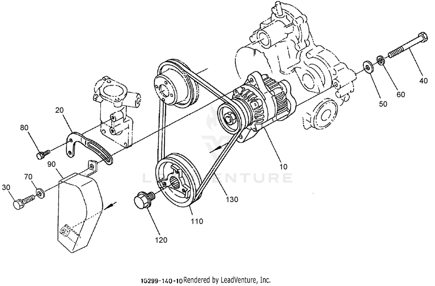 Alternator and Pulley Assembly