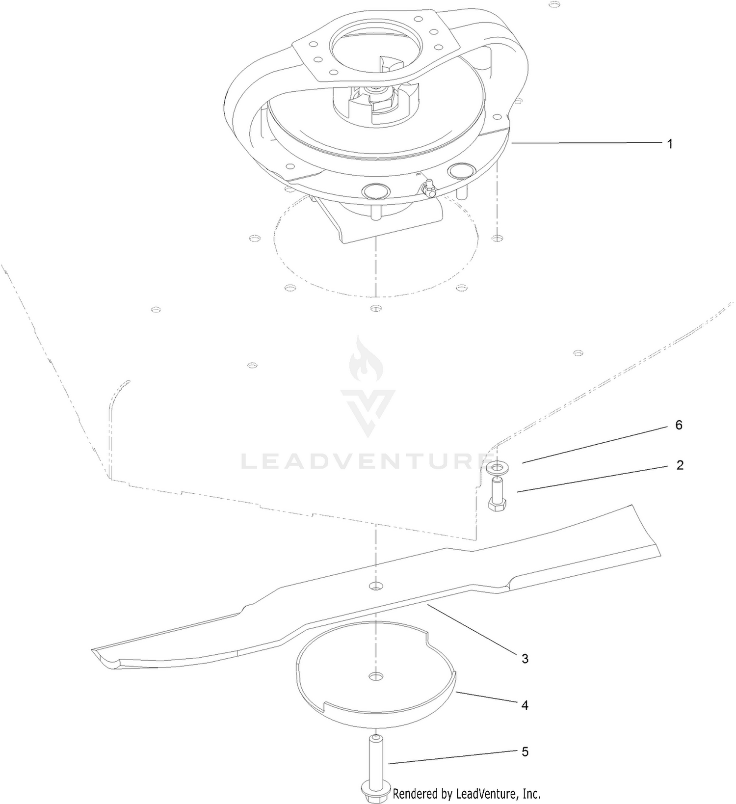 Deck Driving Spindle Assembly