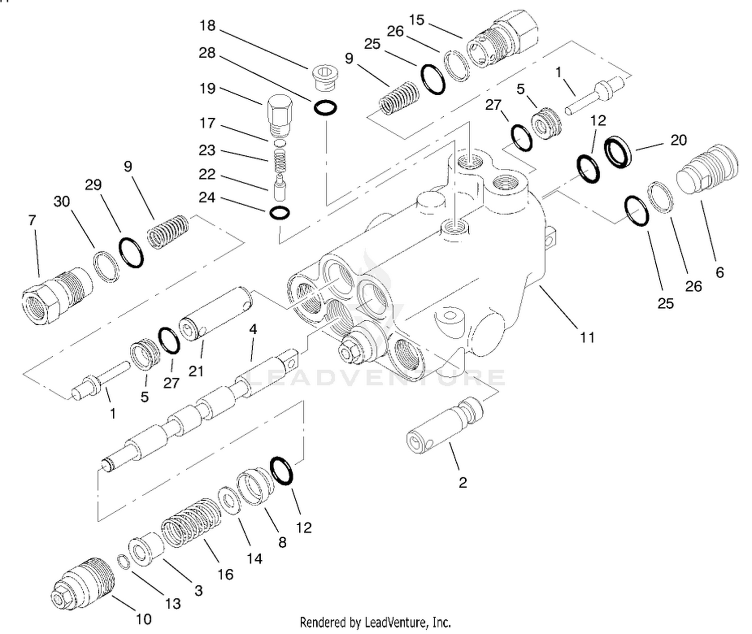 Control Valve Assembly No. 95-8581 (model No. 03201)