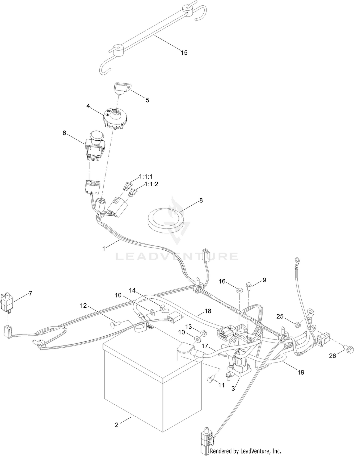 Battery and Electrical Assembly