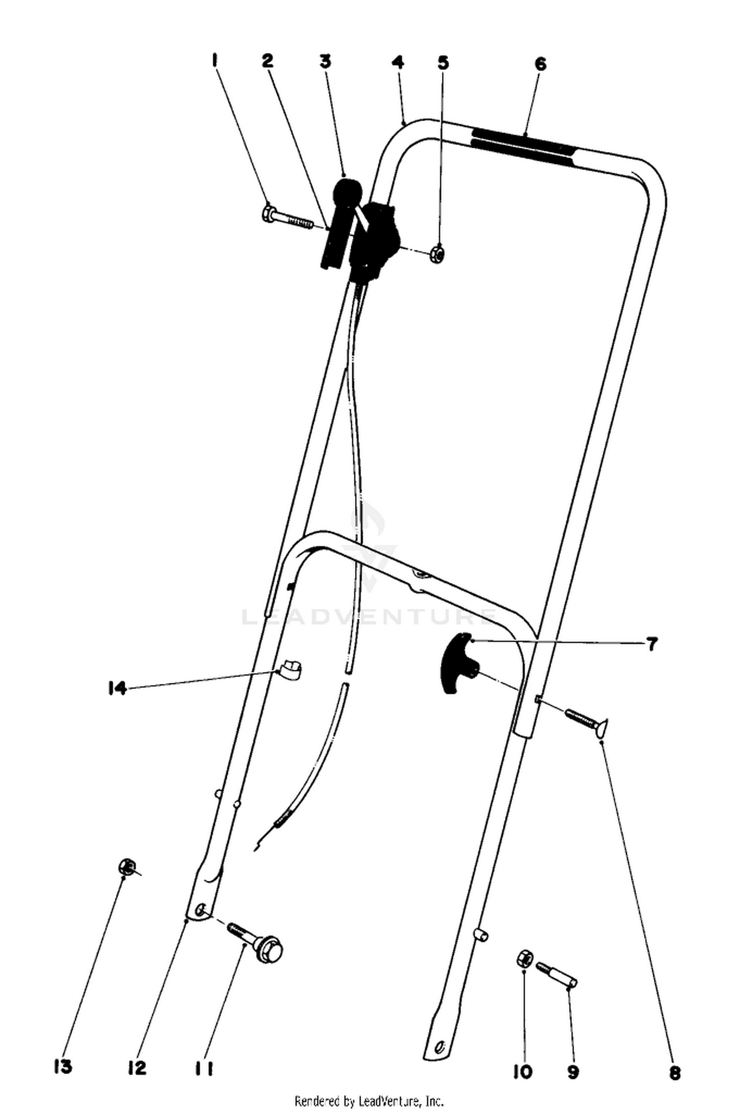 Handle Assembly Model 16360 And 16370
