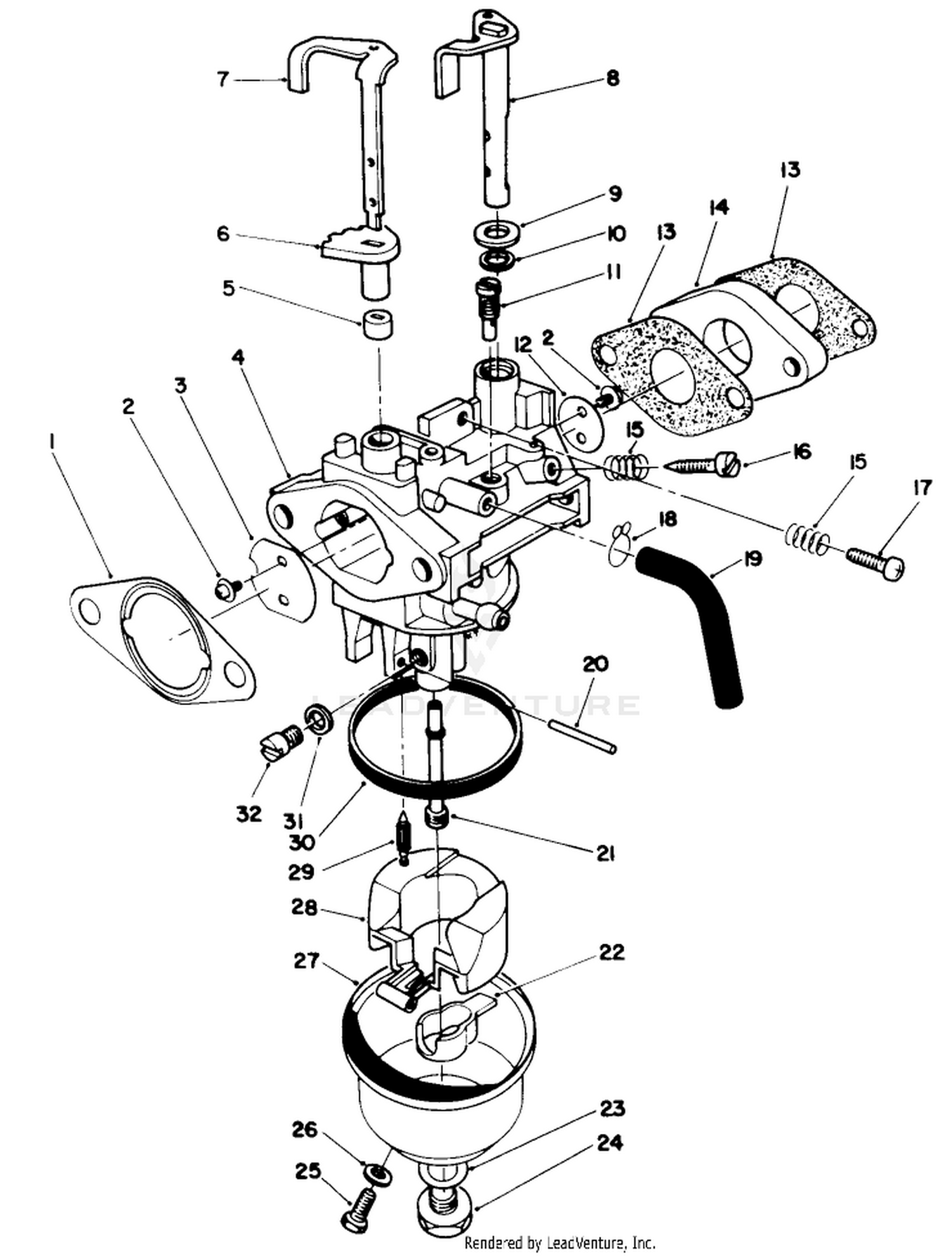 Carburetor Assembly (model No. Vml0-2)