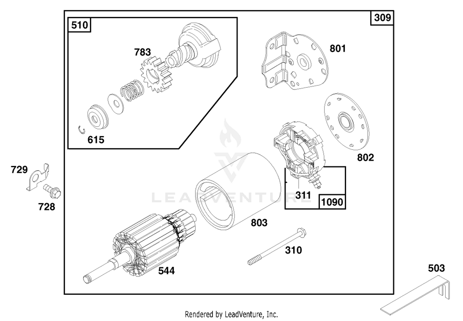 Engine Briggs  Stratton Model 28n777-0174-01 9
