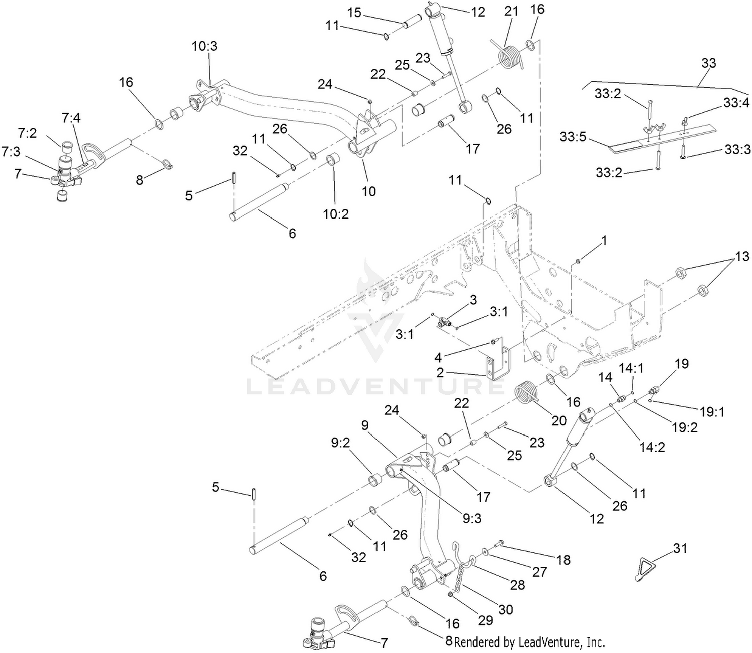 No. 2 and 3 Lift Arm Assembly