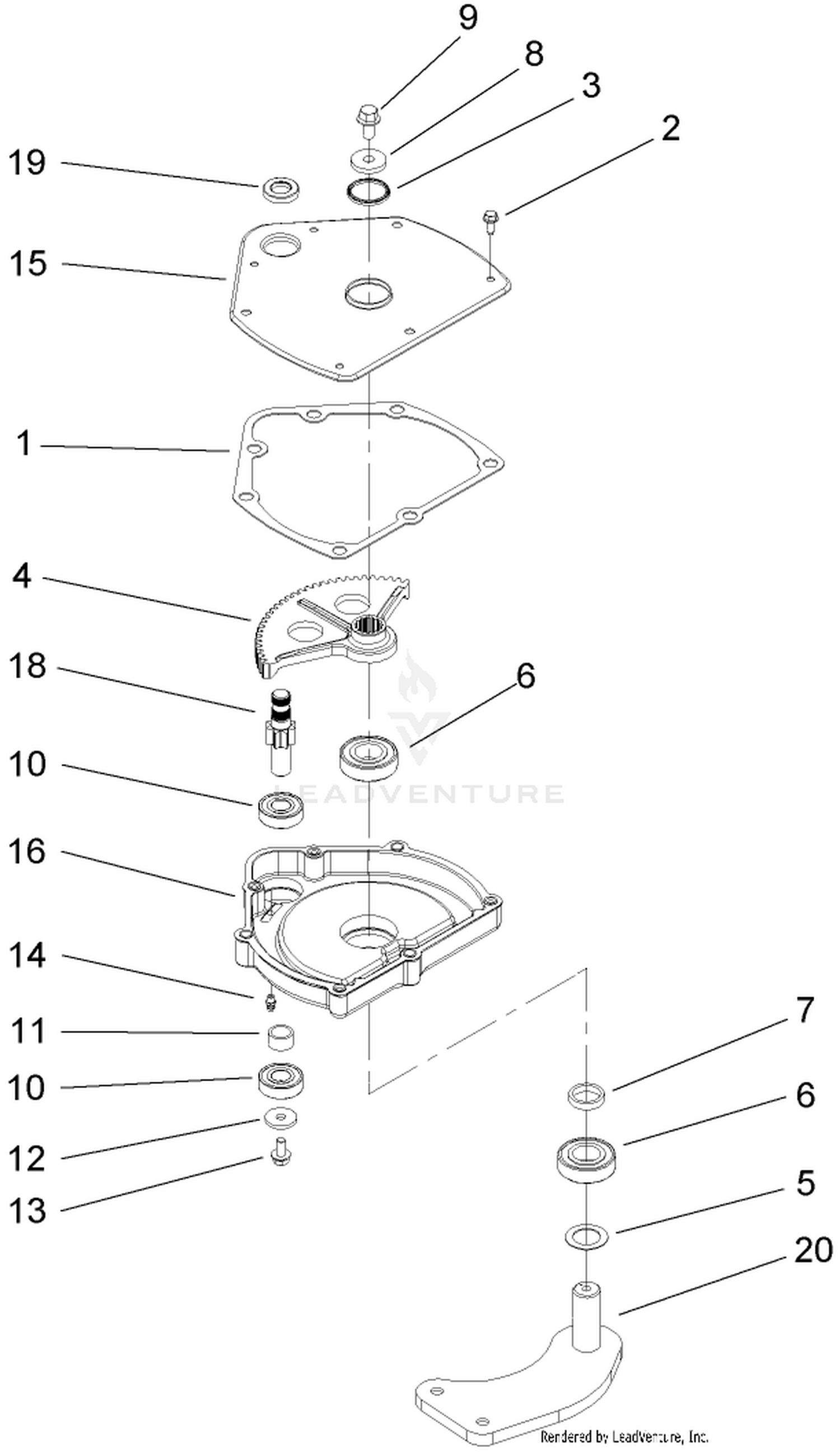 Steering Gearbox Assembly No. 99-7660
