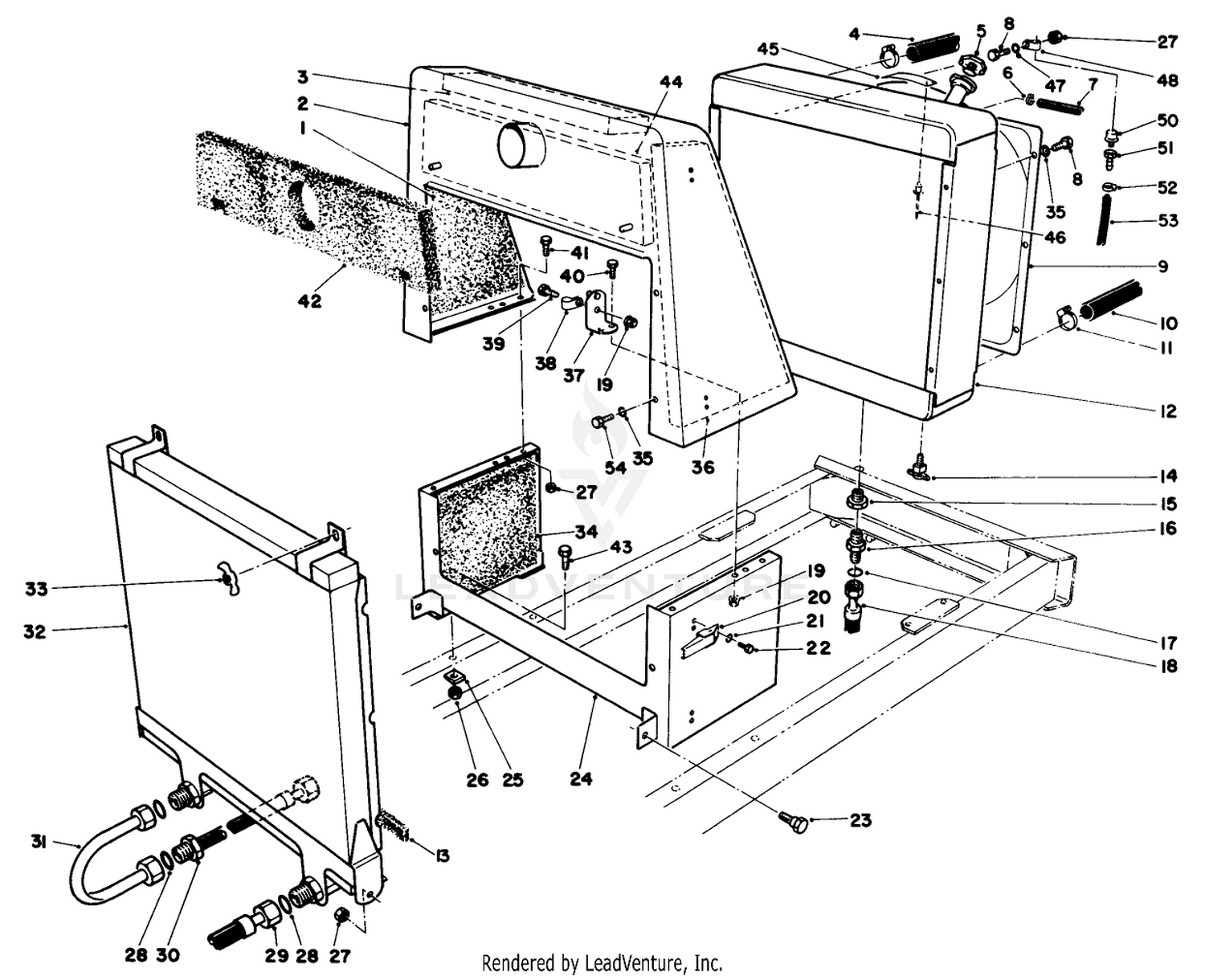 Radiator  Oil Cooler Assembly