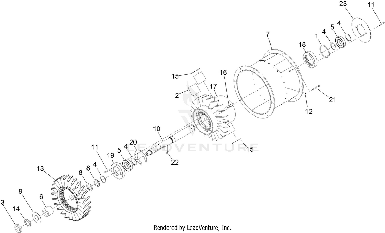 Turbine Assembly No. 144-3241SP