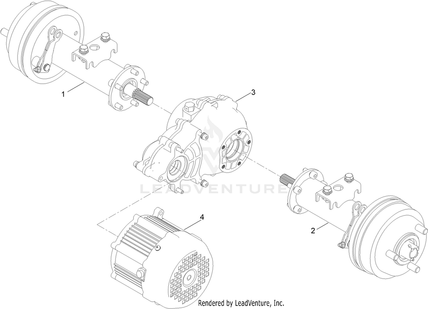 Transmission Assembly No. 134-6166