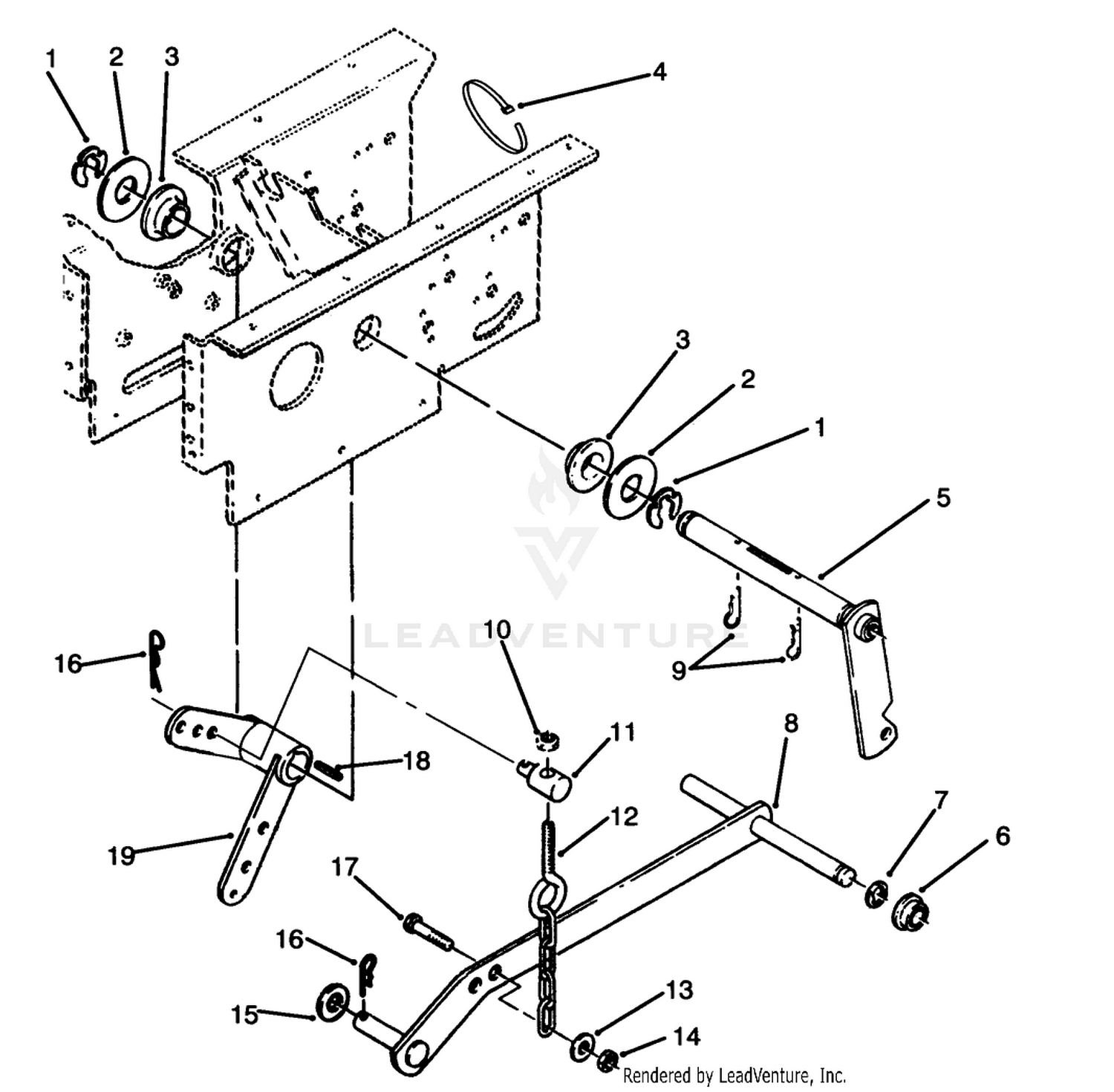 Hydrostatic Lift Linkage Assembly