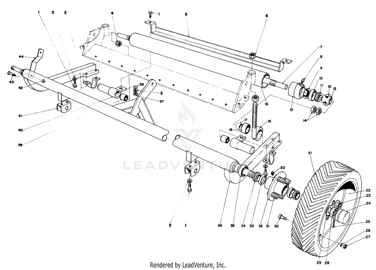 Carrier Frame And Roller Assembly