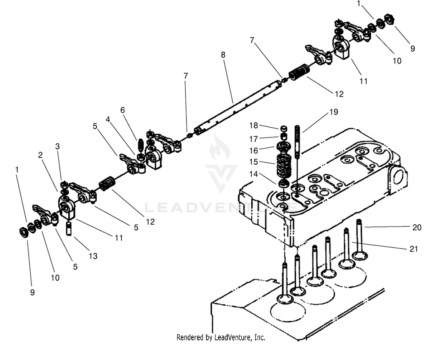 Valve and Rocker Arm Assembly