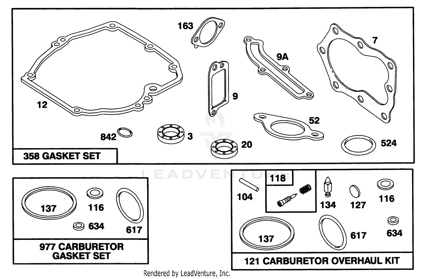 Engine Briggs  Stratton Model 124702-3115-01 8
