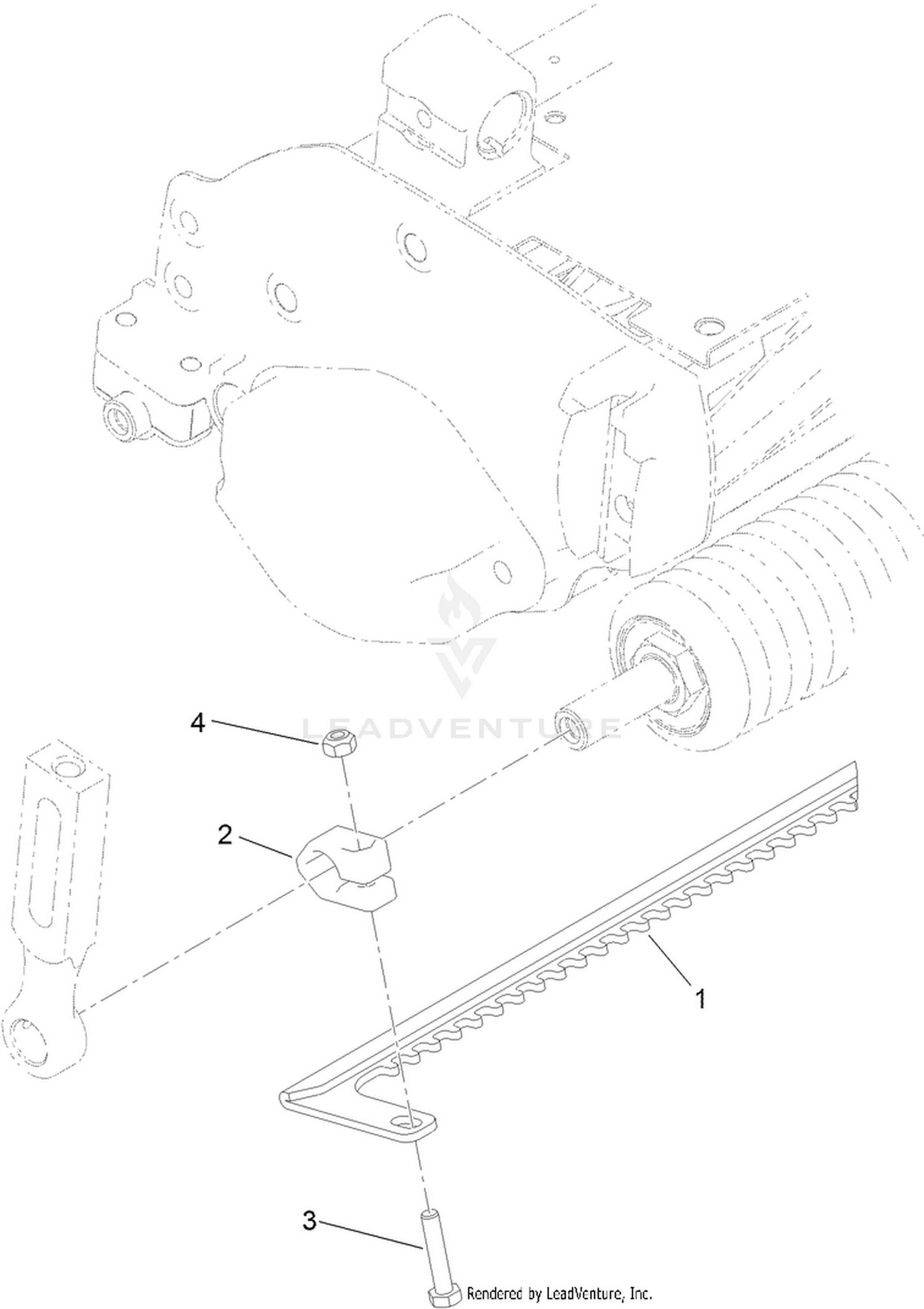 18 Inch Narrow Wiehle Roller Scraper Assembly No. 120-9615