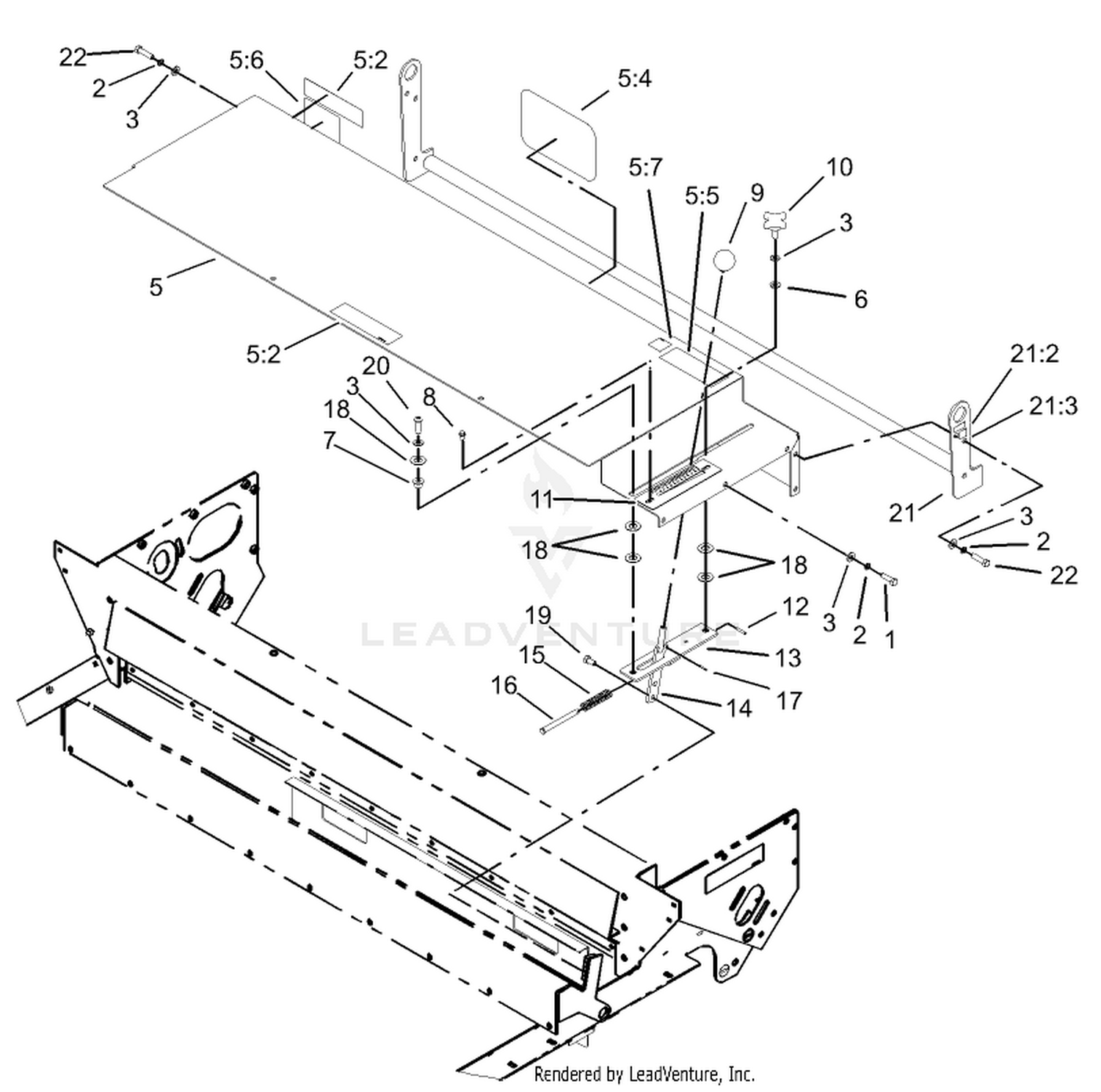 Gate Slide and Brush Guard Assembly