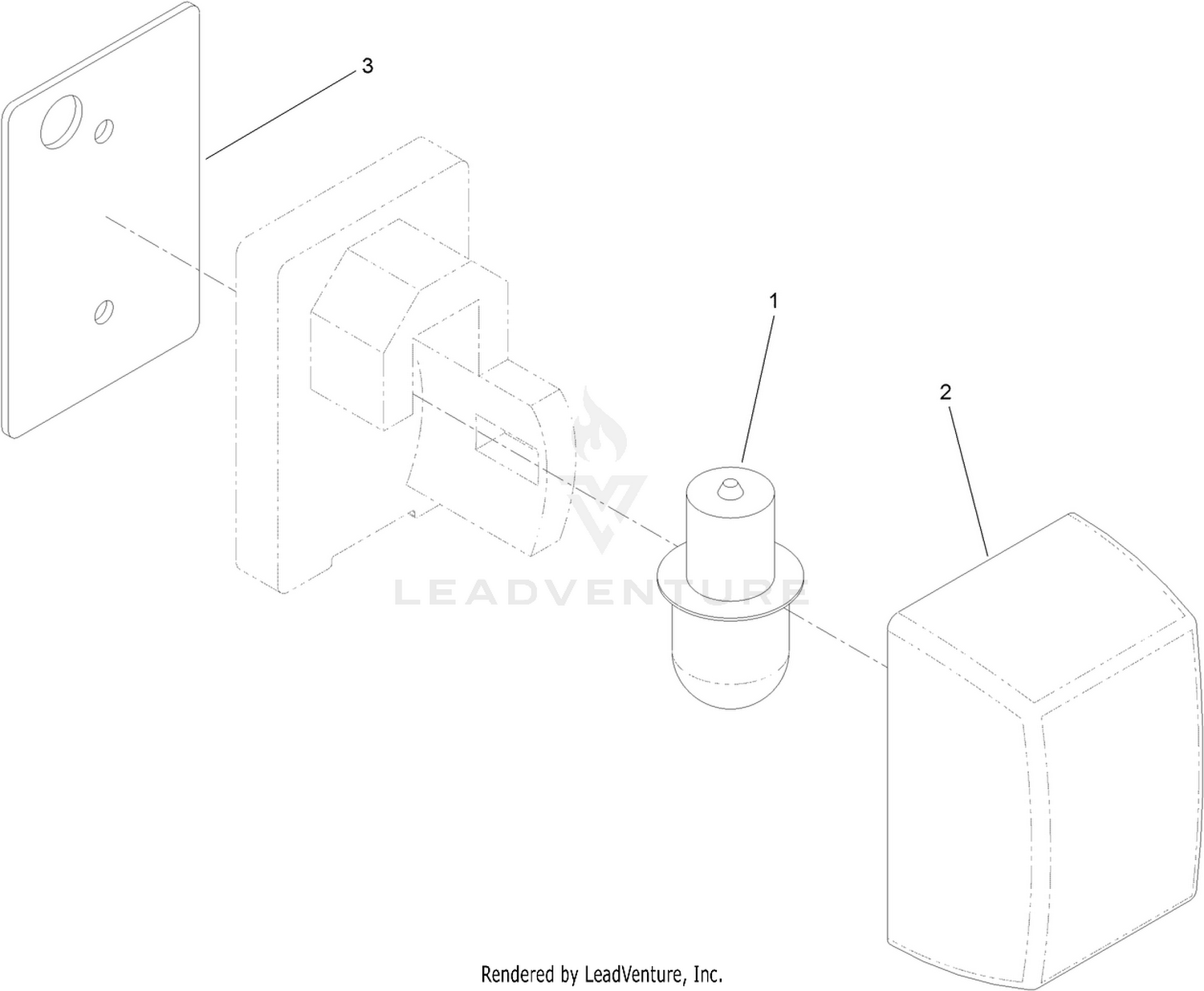 Left-Hand Direction Indicator Lamp Assembly No. 119-8094